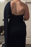I really, really wanted to like this dress because it is so elegant, but there was just too much fabric at the waist and hips. It bunches even when you try to smooth it out. It is also too long, so a short girl would have to have it hemmed. The quality and color is very good though! - Tressa R.