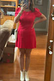 Perfect red dress for my needs, age, and height. - Melissa L.