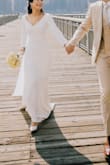 Wore this to my wedding!! It was a little loose on me, so I had it altered, but overall, it fits perfectly!!! - Daphnie S.