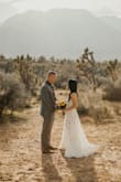 The dress was perfect for our elopement! Was perfect for a desert setting. Everyone is right, very see through. - Leslie M.