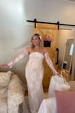 Fell in love with this dress the second I put it on. Cancelled my bridal salon appointment and ran with this one! I did have a winter wedding, so I found lace sleeves elsewhere to add on, and it was a dream come true. - Nickole B.