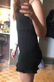 I am little disappointed with this dress. The fabric feels a little like thick bathing suit material and the dress is quite tight. It doesn't look bad though! Just not as cute as I expected - Marie-Philip M.