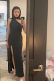 This dress was perfect for my vet school formal! I absolutely love the leg slit, neck, and low back. Was worried it would be a little small because I'm usually a small/medium, but it fit perfectly! - Joselyn H.