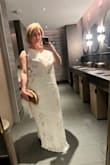 Got this dress in both large and medium, and medium fits a bit better all over! Im often between sizes, but the large fit made it a bit more flowy and not tight. Absolutely stunning. Felt like an angel - Natalia F.