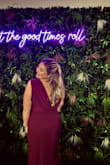Super comfortable dress that I wore for 12+ hours! Received lots of compliments while wearing! Loved everything about this dress, just beware the slit is a little higher than I expected, but nothing a safety pin couldn't fix. - Annie H.
