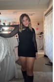 This dress was gorgeous, and it fit true to size! I wore it for my semi formal, and it definitely gives off New York City vibes, especially when you pair it with black boots! - Audrey D.