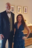 Got compliments all night at a winter formal! The dress material is comfortable. Teal color and ruffles are stunning, and I love the adjustable straps/strings in back. I'm 5'2 so I removed the bottom ruffle and it was perfect length with either heels or jeweled flat sandals. 
Thigh slit is well-placed on my frame. Built-in bra pads work well, no need for a bra. Will buy in another color! - Karen H.