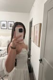 This is a beautiful dress, but the cup sizes are way too big for the waist size. Would need to get them altered and taped down to wear. - Kaile K.