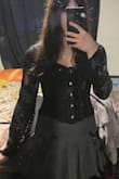 I love corsets, and this goes perfectly with underbust one! I am obsessed with the lace and inlove with the sleeves! - Kalyn S.