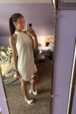 The dress fits beautifully and is so fun but sophisticated. Got this for my bridal shower. I'm obsessed and couldn't be happier! Highly recommend. - Megan P.