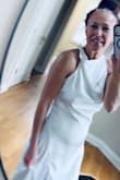 Love how beautiful it looks on me! Normally, I wear S but ordered a M and it seems to be the right size. Beautiful dress! - Kadri I.