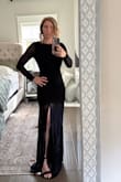 This dress showed off my curves and waistline. It was extremely comfortable, and the fabric was great for packing in the suitcase. I received tons of compliments, it was the perfect amount of elegance and sexy - Wendy J.