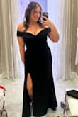 This was absolutely beautiful! I received lots of compliments for my figure & loved how it felt. I had to get it tailored an inch, but it worked well with my heels. Loved! - Brynnlee P.