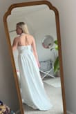This was a lovely dress the fabric was very nice and of good quality. Wasn't my favorite on me, but very cute and fun! - Claire B.