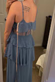 This dress fits me perfectly! Literally like a glove. I am in a wedding in Italy in May, and the welcome party attire is a blue color scheme. I love the detail of the lace, and I feel so beautiful in it. If you're thinking about buying it, do it!! - Stefanie M.