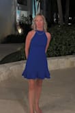 This is my favorite dress that I have purchased from Lulus. The fit was perfect, and the color was vibrant. I wore this at the resort in Jamaica and was comfortable the whole evening. I will be ordering it in black if it ever comes back in stock. - Katie S.