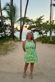I purchased this to wear in the tropics for my 50th birthday bash. The dress was a little tighter across my back and chest than I expected, but I wore it anyways; it just fit more like a corset. If you are chesty or have a wide back, you may want to size up. - Keri S.