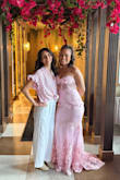 I absolutely love this dress! It fits like a glove. There's no give in the hips, so make sure you get the right size! The boobs part is a bit small for me, but I'll use boob tape & it'll keep the dress up! I'm on the taller side. I'm 5'6 & the dress length is perfect. I put heels on & it was even better! I love it!! - Porchè H.
