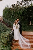 This dress was perfect for our courthouse wedding. It is very, very comfortable and flowy fitting. I ordered a size XL and had the length taken up just a little bit. - Shelby S.