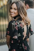 I wore this dress for my engagement photos and it could not have been more perfect! The fit was so effortless and flowy and I received so many compliments on it as well. It is the perfect transition from summer to fall. - Laura M.
