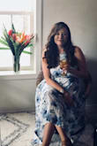 I just wore this dress for my bridal shower and I got sooo many compliments! Everyone loved the style and color. It was very lightweight and comfortable. My only complaint was that the seam is hard zip up past. I had to have a friend zip it up for me. Other than that it was a very beautiful dress, can't wait to wear it again! - Samantha H.