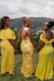 I bought this dress for my birthday celebration. I ordered a large, but I felt a medium would have been better. I got it altered because it was way too long at the bottom. The quality is very good and it fits my body well. - Soniamae K.