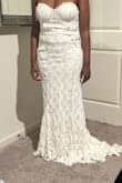 This dress is horrible quality. There's no shape to it at all. Everything about it just feels cheaply made. The lace, lining, glitter, zipper, and it runs short also. - Felicia W.