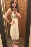 Can I live in this dress? It's so flattering and I love the lace up detail! This is my new favorite dress! - Jennifer A.