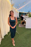 I loved the dress. The color and design match the pictures and fit my body perfectly. I was surprised at how soft and comfortable it was. I enjoyed my event all night without feeling tired of being in a dress. - Catalina A.
