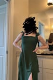 Dress fits true to size! The material of the fabric isn't scratchy. Overall, love my purchase! :) - Abby B.