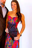 This was such a playful, fun dress and so easy to dance in. Loved the padded top and the straps that allowed the dress to stay in place while I danced all night. The skirt is playful and flowy while the bodice is form-fitting to give you a figure. Recommend getting this dress. - SaraAnn G.