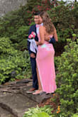 This dress was ordered to be the backup dress for prom, but it was absolutely perfect. The shipping was quick, less than a week. Everything about the dress was perfect - the fit, the comfort level, the length, the slit not being too high. It was so flattering and I received so many compliments at prom, many from girls wearing $600+ dresses. - Stefanie D.