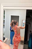 I ordered this dress for an upcoming wedding this summer. I usually don't like tight fitting things on my body, but this just hits every spot so flattering. It has ruching throughout the dress, which is just beautiful. I can't wait to wear. - Maggie
