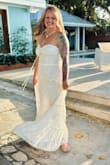 Wore the for my vow renewal and it was the perfect beach vibe! It fit great and everyone complimented the dress!! And thr price was great, I didn't have to worry if the salt water or sand ruined it. But just for the record the dress got absolutely soaked and the bottom layers covered in sand and it washed up just fine and looks brand new! - Katie Z.