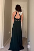 Oh my gosh I loved this dress and wished I could make it work. Such a beautiful color and design but it was way too long for me even with heels. And the chest was too baggy for me, also causing the straps to be too long. Such a cute dress but wouldn't have been worth the extra money to tailor. - Jamie F.