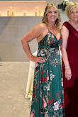 Dress was perfect but long. I had it altered/shortened but other than that it fit great. I received a ton of compliments on it. - Jenn B.