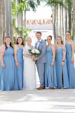 The perfect destination wedding dress, the dress fit great and was lightweight, and even survived a dip in the ocean! - Ally H.