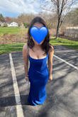 This dress is beautiful and so perfect, BUT I will say if you're short like me (I'm 5'2), you have to get this hemmed/altered. I'm very happy I did because even with high heels I almost tripped over it. Everything else fits beautifully and comfortably, and the material is amazing. - Julia M.
