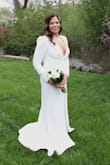 This dress was everything. Comfortable, stayed in place with a few alterations and looks fantastic in our pictures. It's a fairly good fit from the beginning, but do yourself a favor and get it tailored. It makes all the difference. - Jessica H.