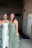 I bought this dress for an outdoor wedding reception, and it was perfect! I received SO many compliments and questions of where I got this dress! I definitely recommend you wear with heels, as I am 5'6 and even with heels the bottom was brushing the ground. I did lose weight after ordering the dress, so I did have to pull it up throughout the evening, but I believe that is because I got the wrong size, and not because of the dress itself. - Bailey G.