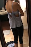 Love this top for a cute but fun going out during the day top. It does fit a bit funny in the front at times (I just readjust) - but I still love it! - Tonya K.