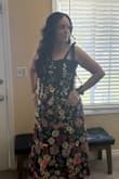 The dress was a perfect match for me. I absolutely adored the flowers and got many compliments. The length of the dress was a perfect fit for my body. I really loved the way the dress fit my body shape. - Lisa E.