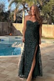 This dress is stunning in the right size.  It runs small so size up.  But I absolutely love it!! I'm just getting the train altered since it's long. - Jaclyn S.