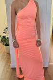 It is a beautiful dress. Different and sexy. The fabric is different from what I imagined. It's kind of lycra, but it really looks good. - Claudia S.