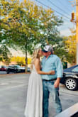 wore the Tickets To Paradise White Embroidered Maxi Dress for my engagement photos, and it was absolutely perfect. It gives the dreamiest boho vibe, flowy, romantic, and effortlessly elegant. The embroidery is so detailed and beautiful without feeling heavy, and it added just the right amount of texture in photos.

The fit was super flattering and comfortable, which made it easy to move around and actually enjoy the shoot (no stiff posing here). The length and flow of the dress photographed so well that every little movement looked magical.

If you're going for that soft, boho, just-engaged glow, this is the dress - KAYSIE S.