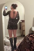 I loved this unique dress. Lots of compliments on it! It was very short on me, but I prefer micro dresses/skirts. - Leslie C.