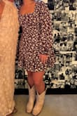 This dress was so cute! It was stretchy and soft. I wore it for my brother's wedding! It was perfect for the western theme. - Heather S.
