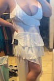I wanted to love this dress so bad for my bridal shower. It fit well in most areas, and was a perfect length. But when it says best for cup size A-C, it means it. My DD's were either busting out or were cut off awkwardly by the seams. Returned. - Dakota O.