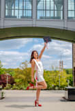 Super classy, comfortable, and quality dress for graduation. It didn't slide down or give me any issues! Highly recommend- make sure you size up! - Ava S.