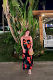 This dress was even more beautiful in person.  Lightweight, the top is adjustable by tying the back, and it was the perfect fit. I'm 5'1", so with wedges on, it was about floor length. Wore on vaca to Jamaica, and received so many compliments! - Jaclyn G.